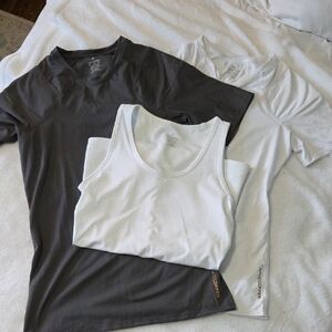 Tommie Copper Gray and White Compression Shirts and Tank Top Set
